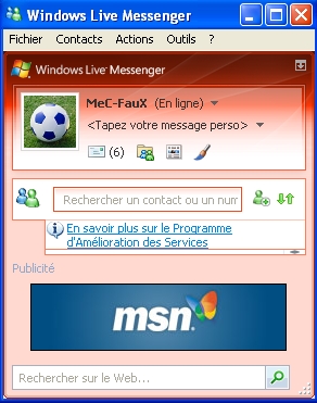 Moi eT MoN MsN PouR TouJouR       MeC-FauX@HoTMaiL.Fr
